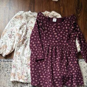 Floral and Deer Print Dresses